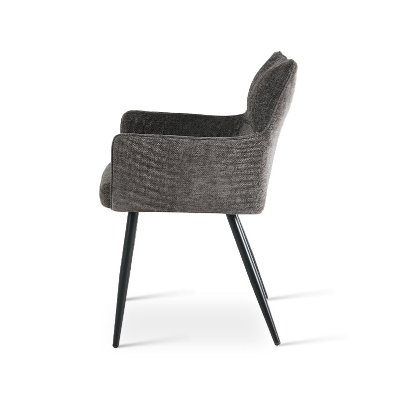 Armlehnenstuhl Kaya [2er Set] [Leinen Stoff] Ofcasafurniture DE