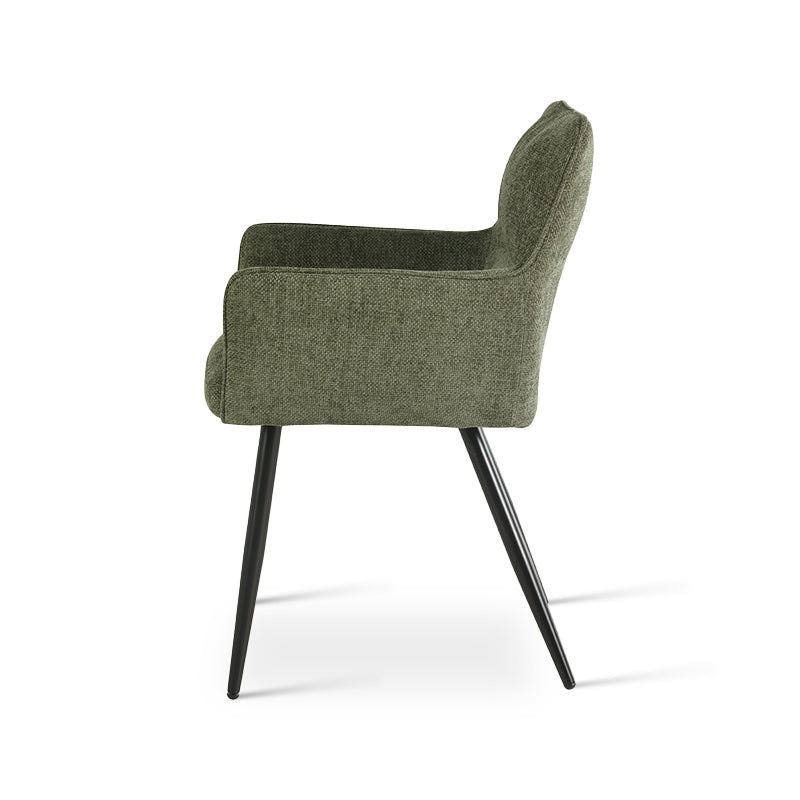 Armlehnenstuhl Kaya [2er Set] [Leinen Stoff] Ofcasafurniture DE