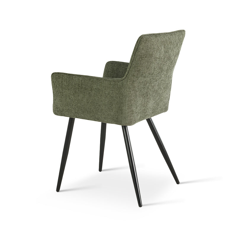 Armlehnenstuhl Kaya [2er Set] [Leinen Stoff] Ofcasafurniture DE