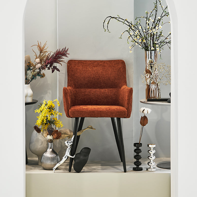 Armlehnenstuhl Kaya [2er Set] [Leinen Stoff] Ofcasafurniture DE