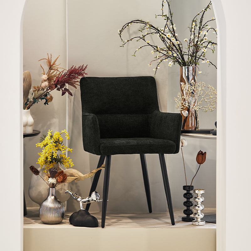 Armlehnenstuhl Kaya [2er Set] [Leinen Stoff] Ofcasafurniture DE