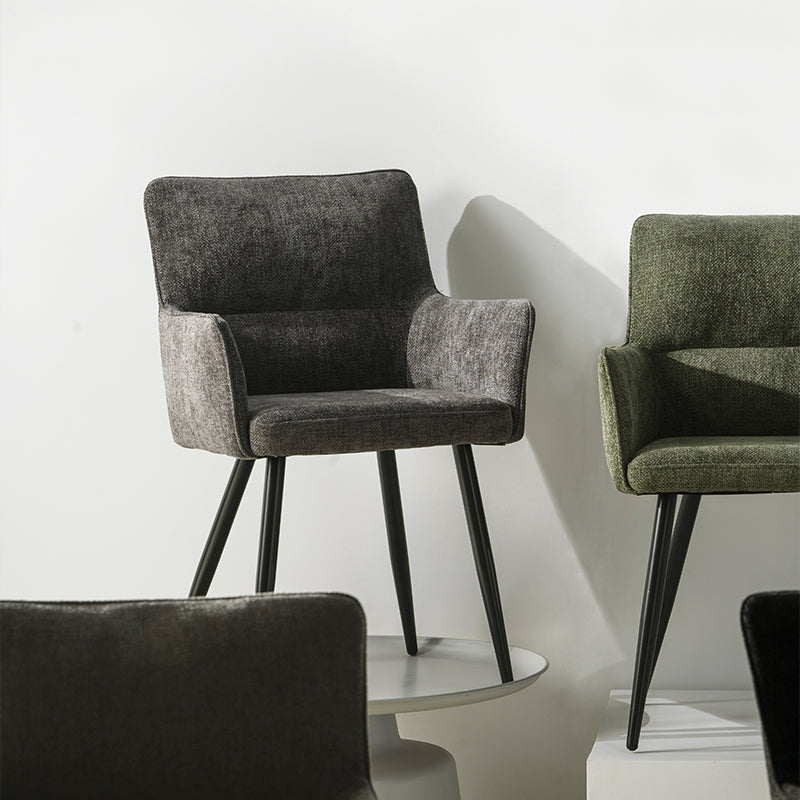 Armlehnenstuhl Kaya [2er Set] [Leinen Stoff] Ofcasafurniture DE