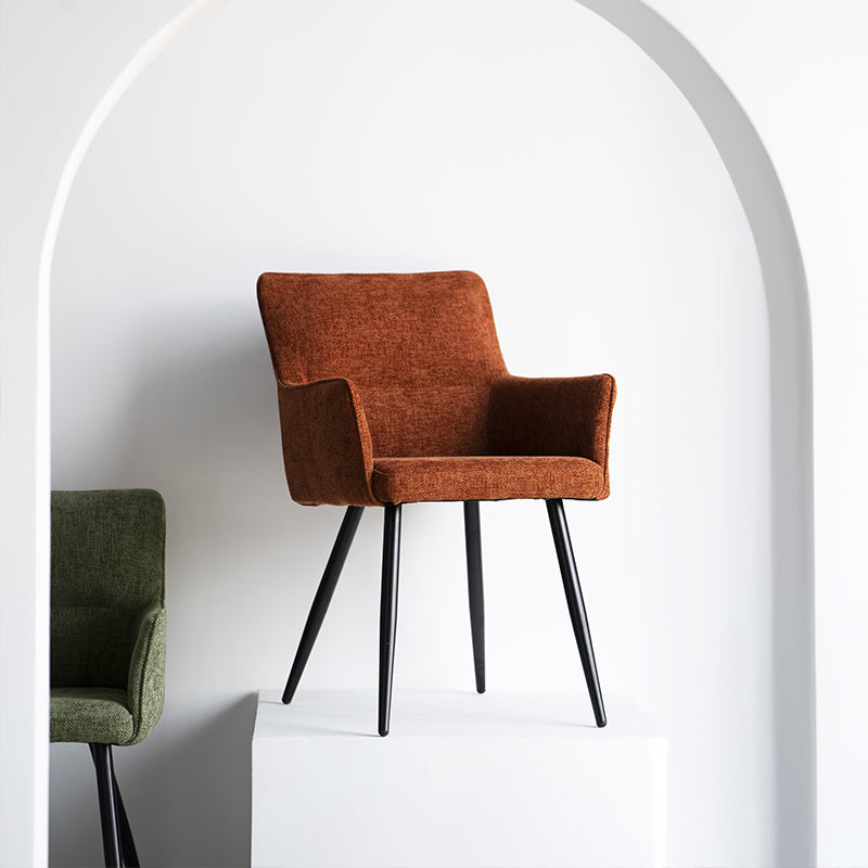 Armlehnenstuhl Kaya [2er Set] [Leinen Stoff] Ofcasafurniture DE