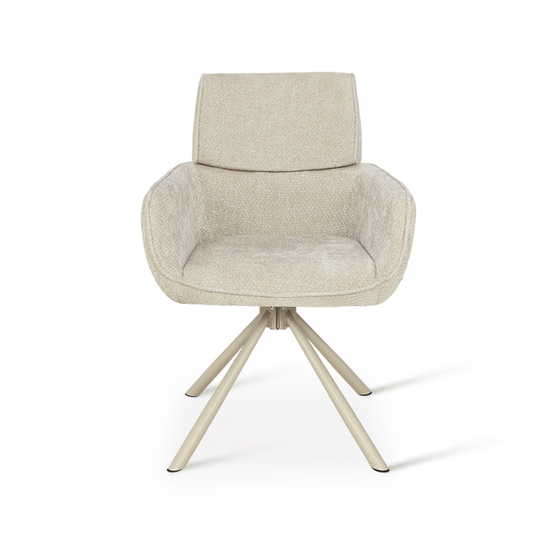 Elara 360° Draaibare Eetkamerstoel [Set van 2] [Chenille]