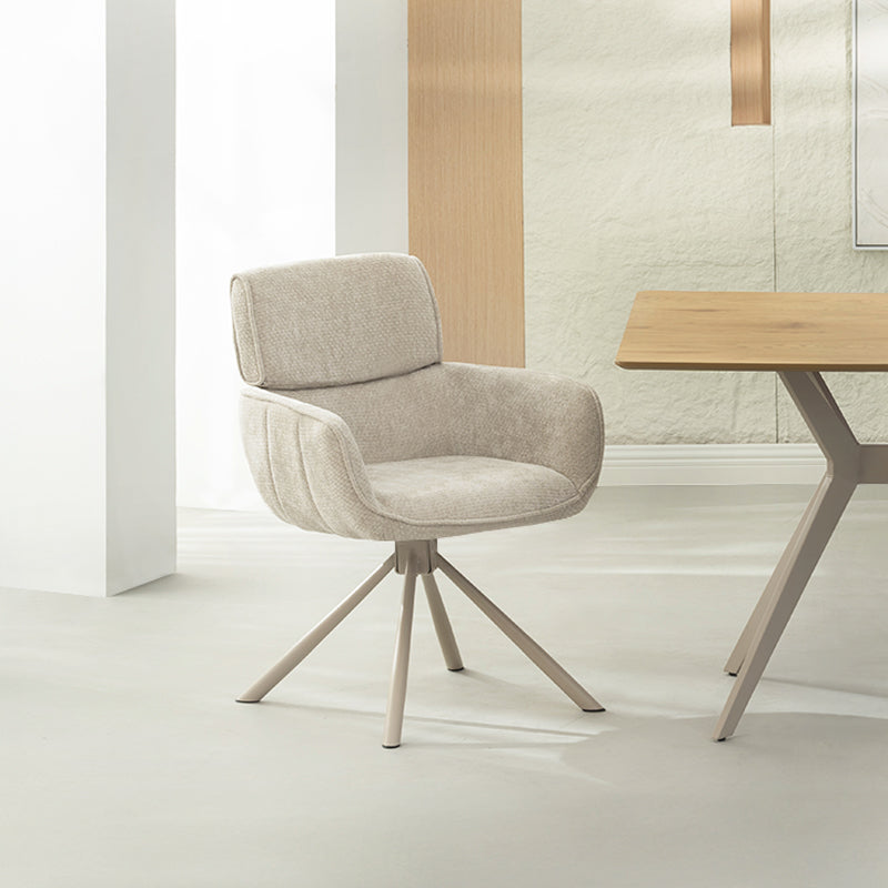 Elara 360° Draaibare Eetkamerstoel [Set van 2] [Chenille]