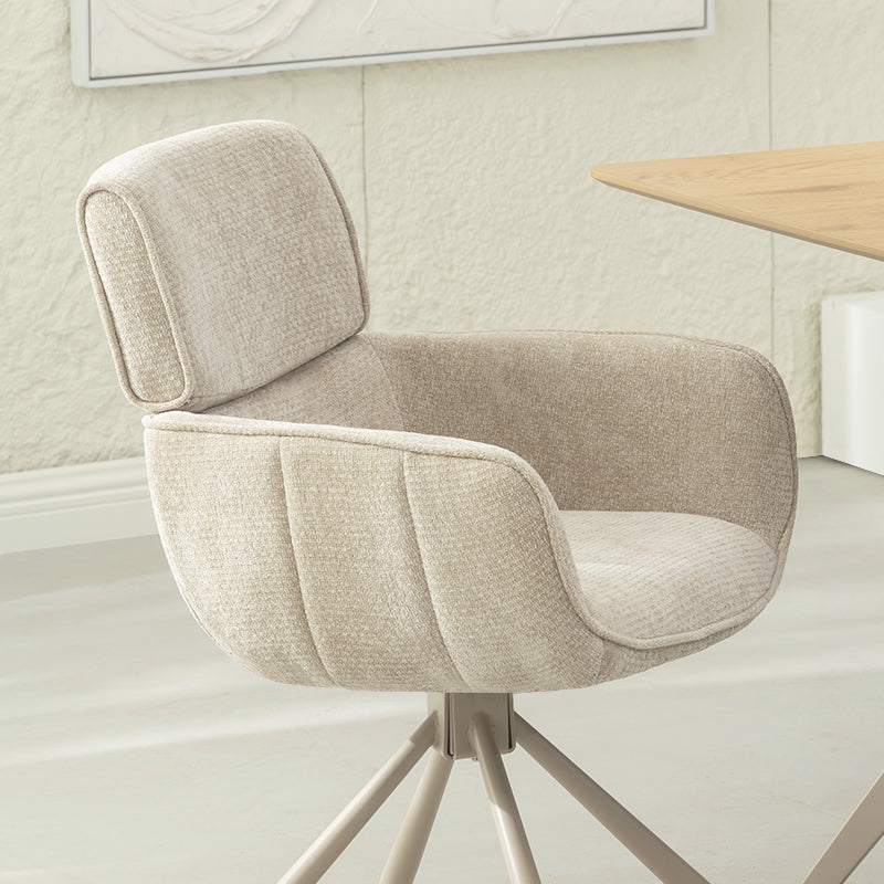 Elara 360° Draaibare Eetkamerstoel [Set van 2] [Chenille]