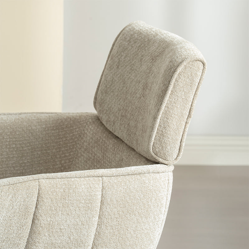 Ronde eettafel Elowen en 4 eetkamerstoelen Elara [Eetset]