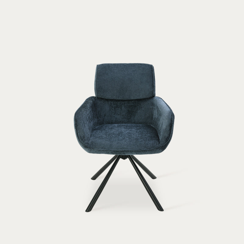 Elara 360° Draaibare Eetkamerstoel [Set van 2] [Chenille]