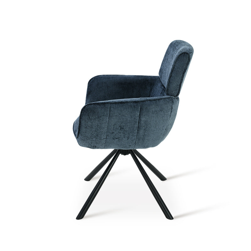 Elara 360° Draaibare Eetkamerstoel [Set van 2] [Chenille]