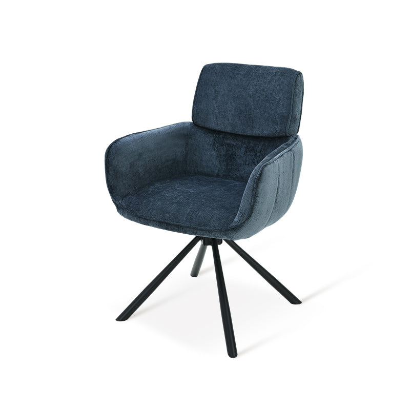 Elara 360° Draaibare Eetkamerstoel [Set van 2] [Chenille]