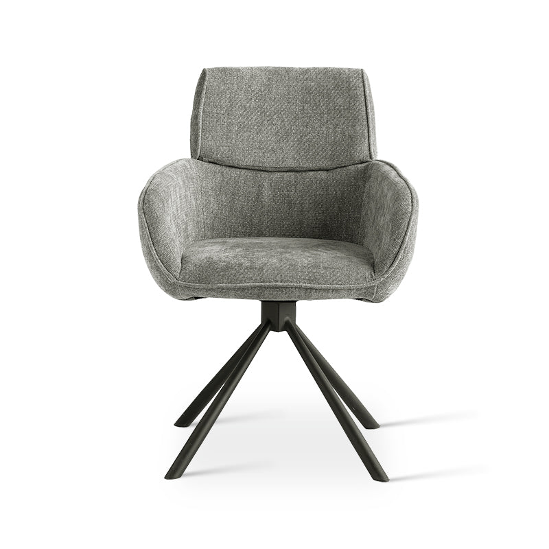 Elara 360° Draaibare Eetkamerstoel [Set van 2] [Chenille]