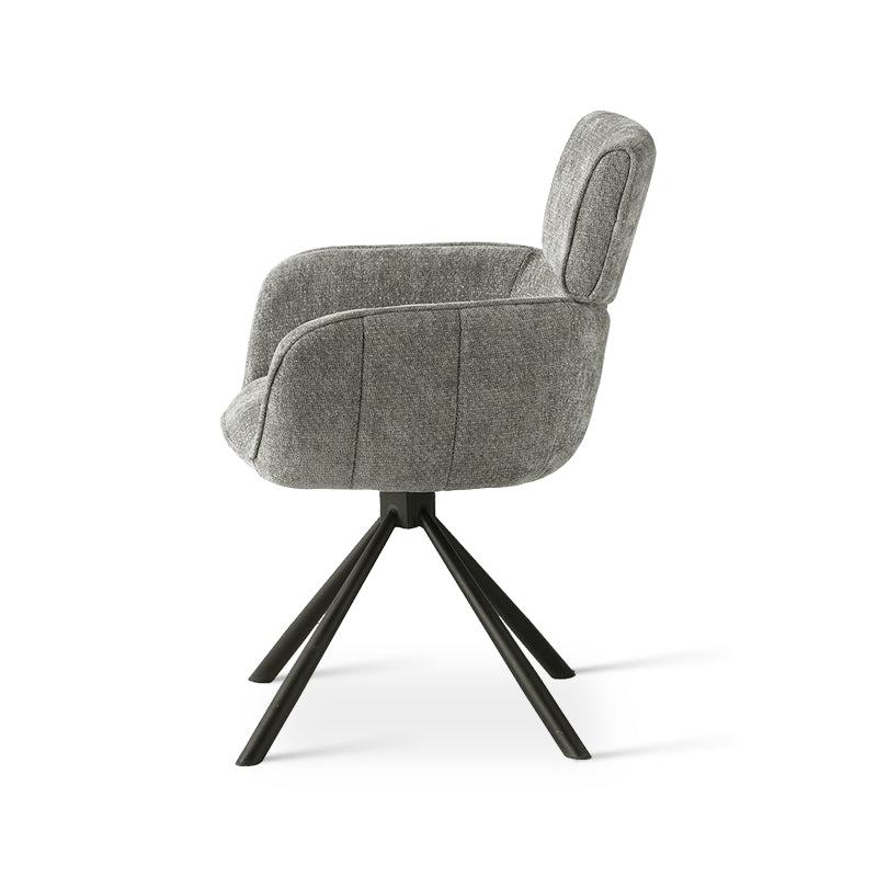 Elara 360° Draaibare Eetkamerstoel [Set van 2] [Chenille]