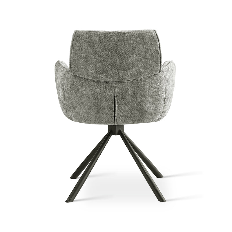 Elara 360° Draaibare Eetkamerstoel [Set van 2] [Chenille]