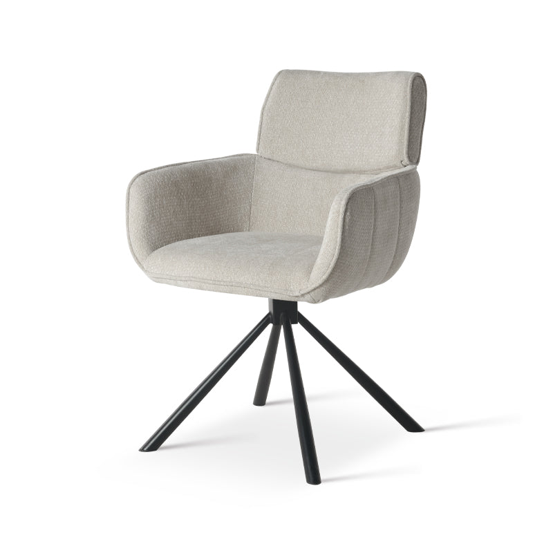 Elara 360° Draaibare Eetkamerstoel [Set van 2] [Chenille]