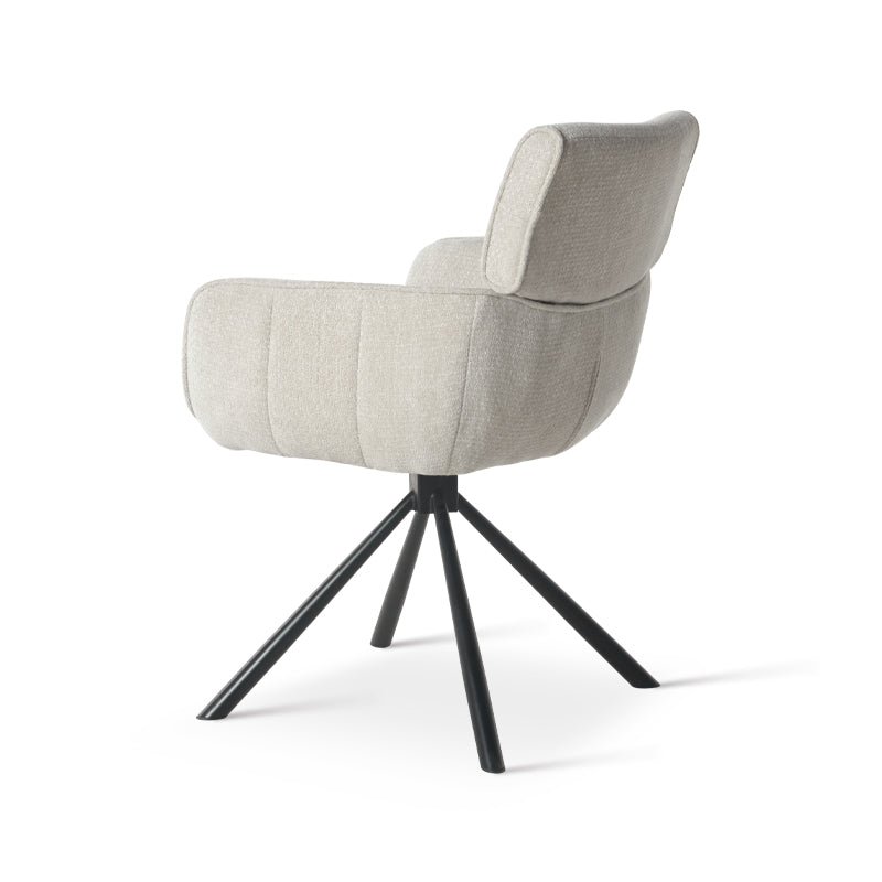 Elara 360° Draaibare Eetkamerstoel [Set van 2] [Chenille]