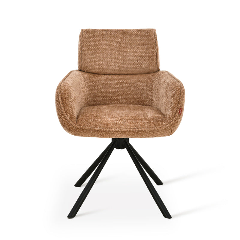 Elara 360° Draaibare Eetkamerstoel [Set van 2] [Chenille]