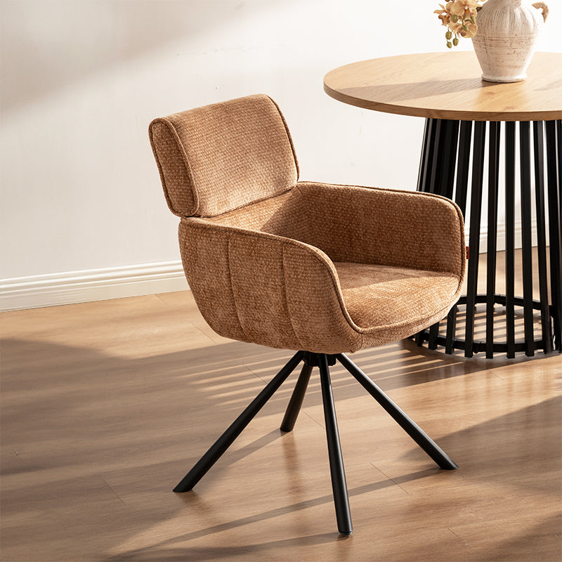 Elara 360° Draaibare Eetkamerstoel [Set van 2] [Chenille]