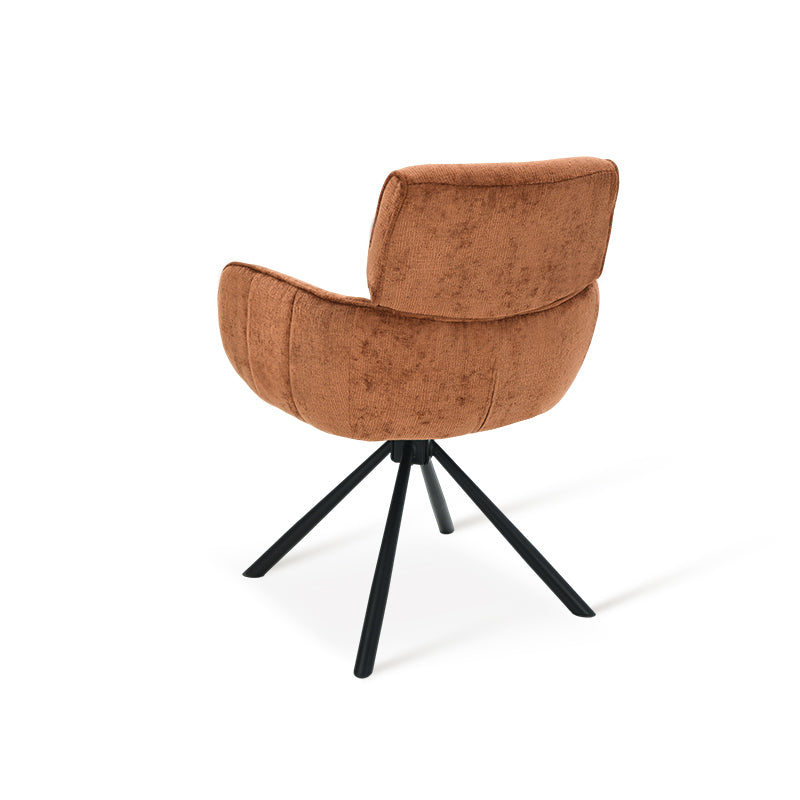 Elara 360° Draaibare Eetkamerstoel [Set van 2] [Chenille]