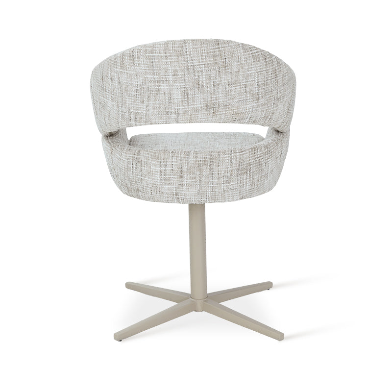 Briar 180° Automatische Terugkeer Eetkamerstoel [Set van 1] [Linnen Stof]