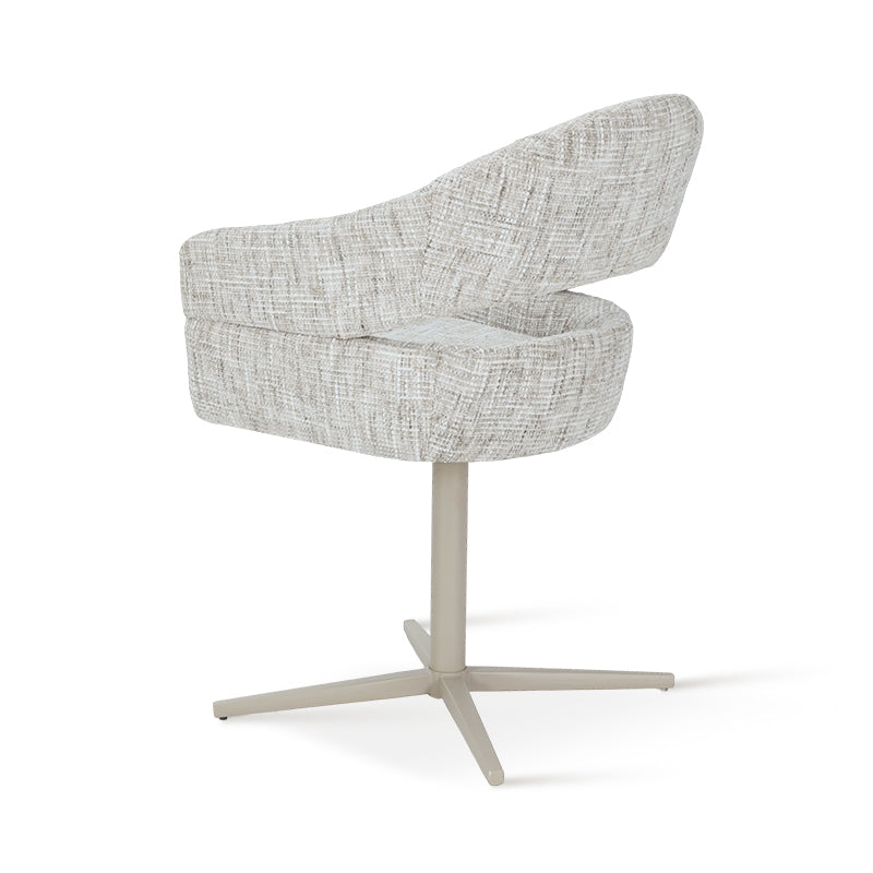 Briar 180° Automatische Terugkeer Eetkamerstoel [Set van 1] [Linnen Stof]