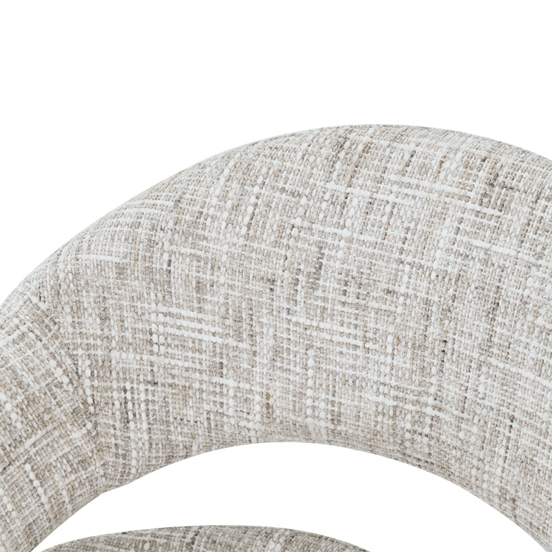 Briar 180° Automatische Terugkeer Eetkamerstoel [Set van 1] [Linnen Stof]