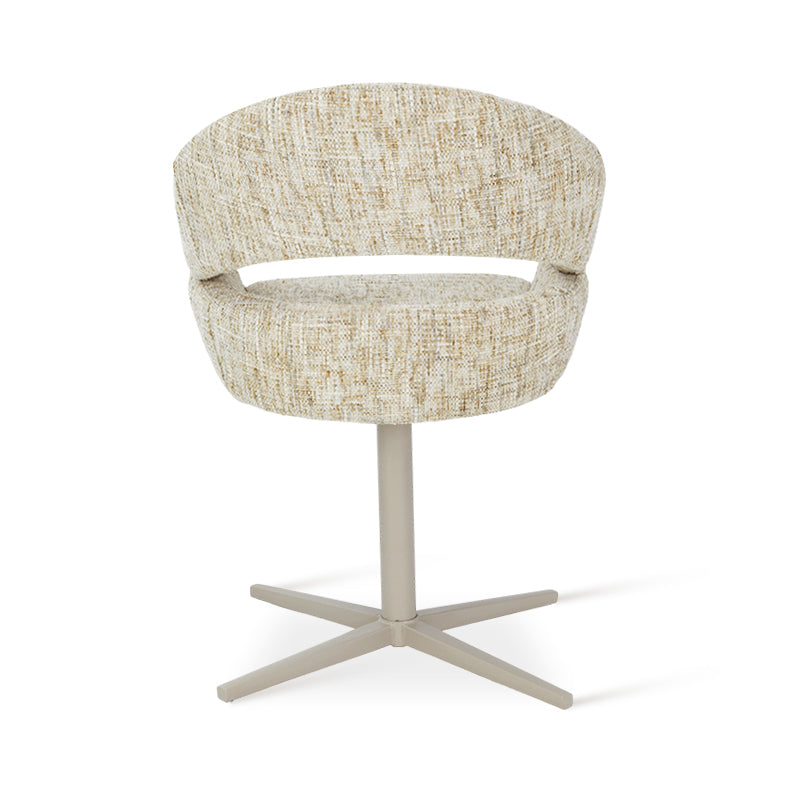 Briar 180° Automatische Terugkeer Eetkamerstoel [Set van 1] [Linnen Stof]