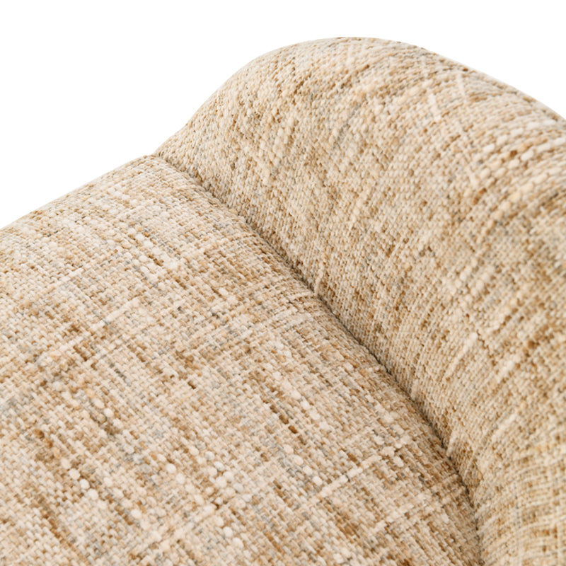 Niamh 360° Draaibare Eetkamerstoel [Set van 1] [Linnen Stof]