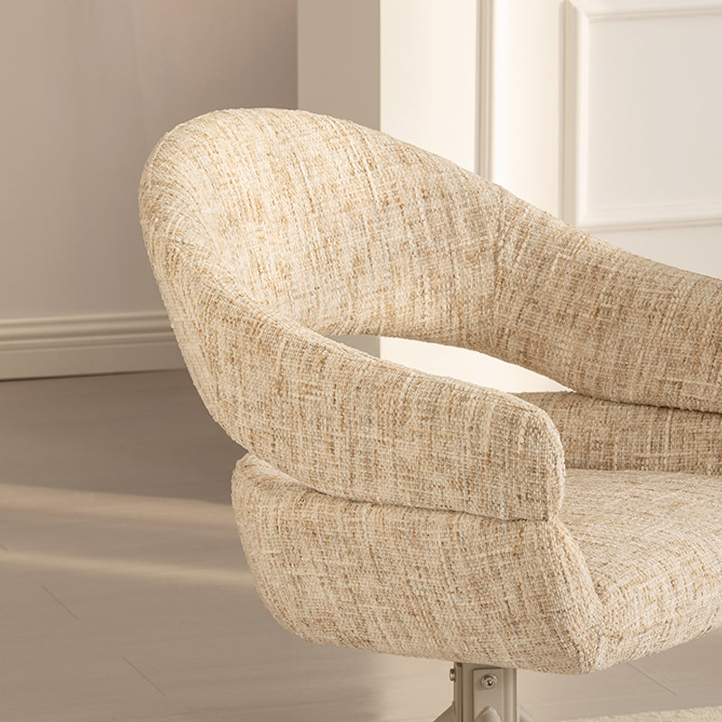 Briar Sleek 360° Draaibare Eetkamerstoel [Set van 1] [Linnen look stof]