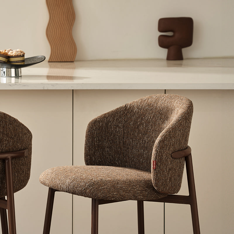 Valda barkruk [Set van 1] [Linnen look stof] [65 cm]