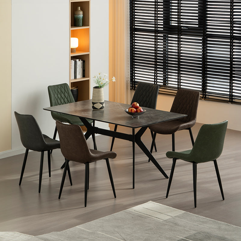 Jarvis Diamond Eetkamerstoel [Set van 2] [Kunstleer]