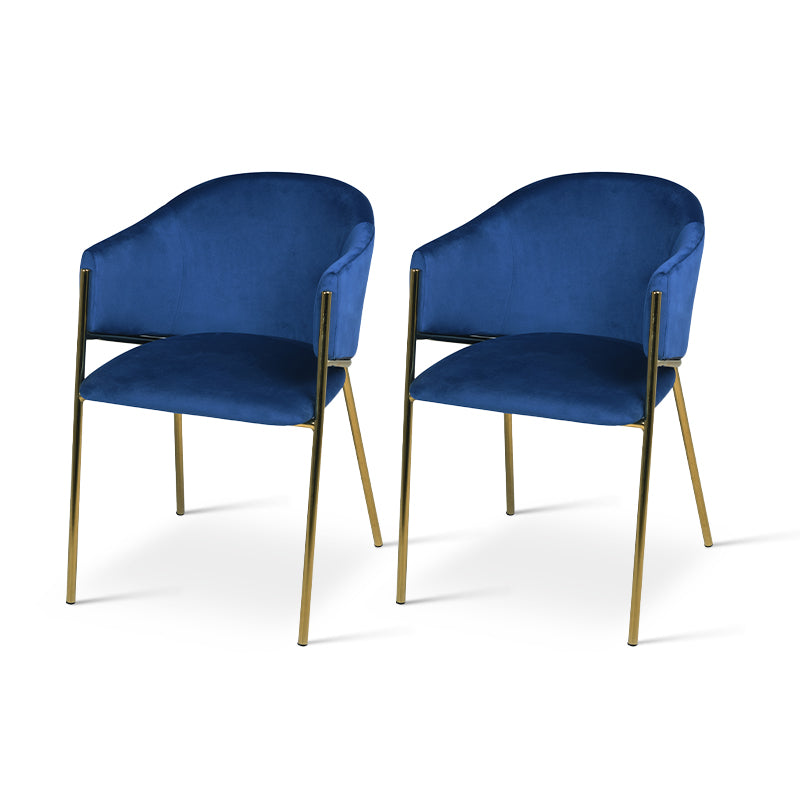 Dalila Eetkamerstoel [Set van 2] [Fluweel]