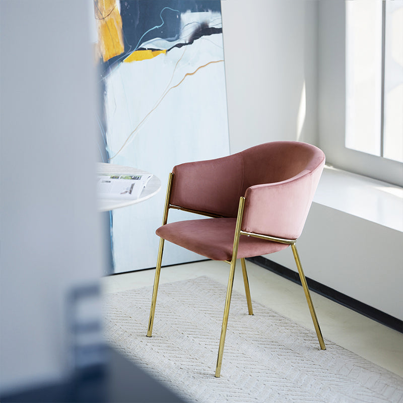 Dalila Eetkamerstoel [Set van 2] [Fluweel]