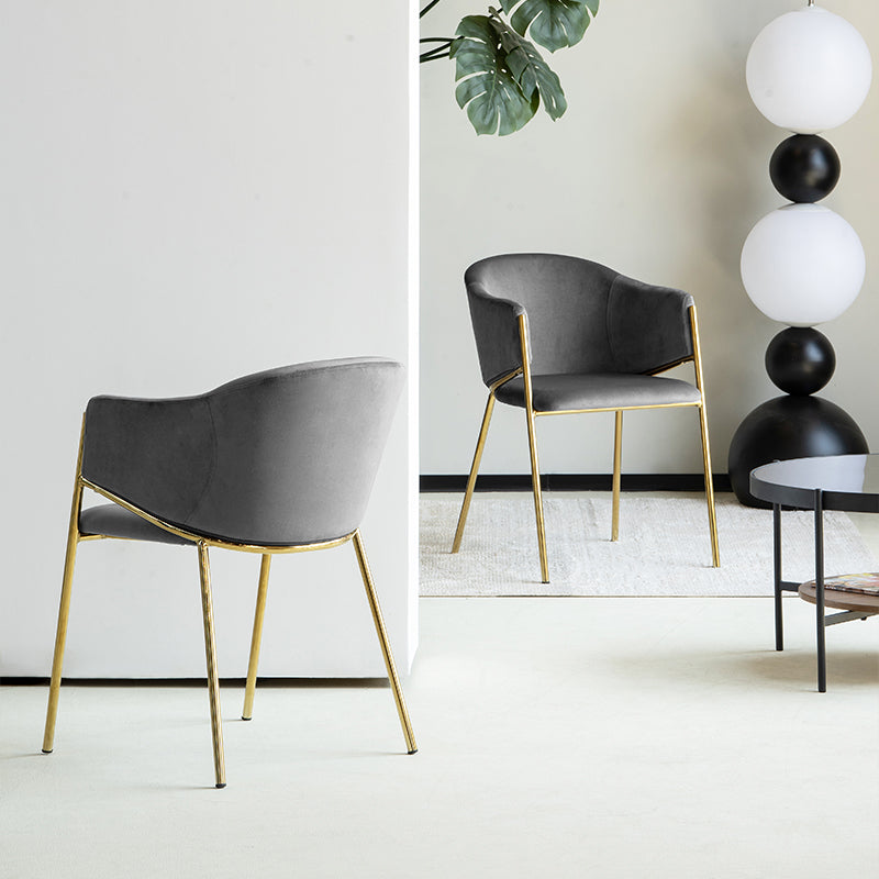 Dalila Eetkamerstoel [Set van 2] [Fluweel]