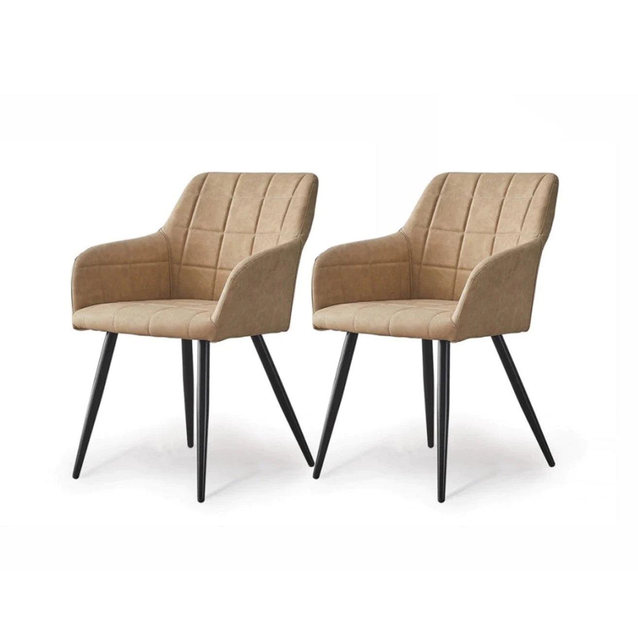 Frazer Eetkamerstoel [Set van 2] [Kunstleer]