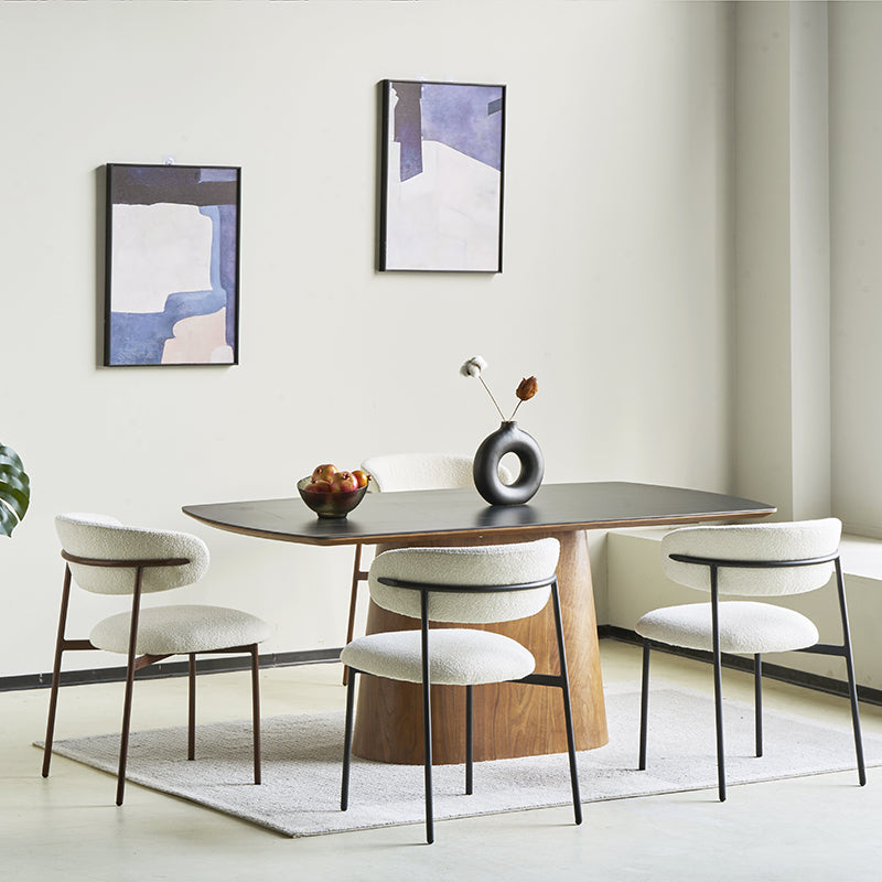 Zahra Eetkamerstoel [Set van 2] [Boucle Stof] [⌀ 1,9 cm]