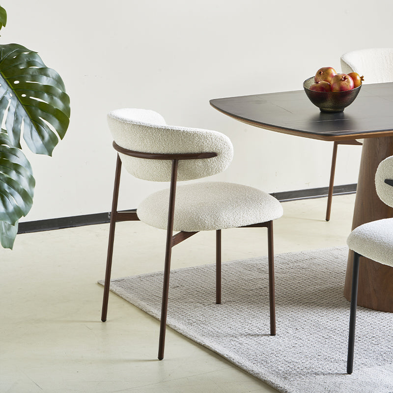 Zahra Eetkamerstoel [Set van 2] [Boucle Stof] [⌀ 1,9 cm]