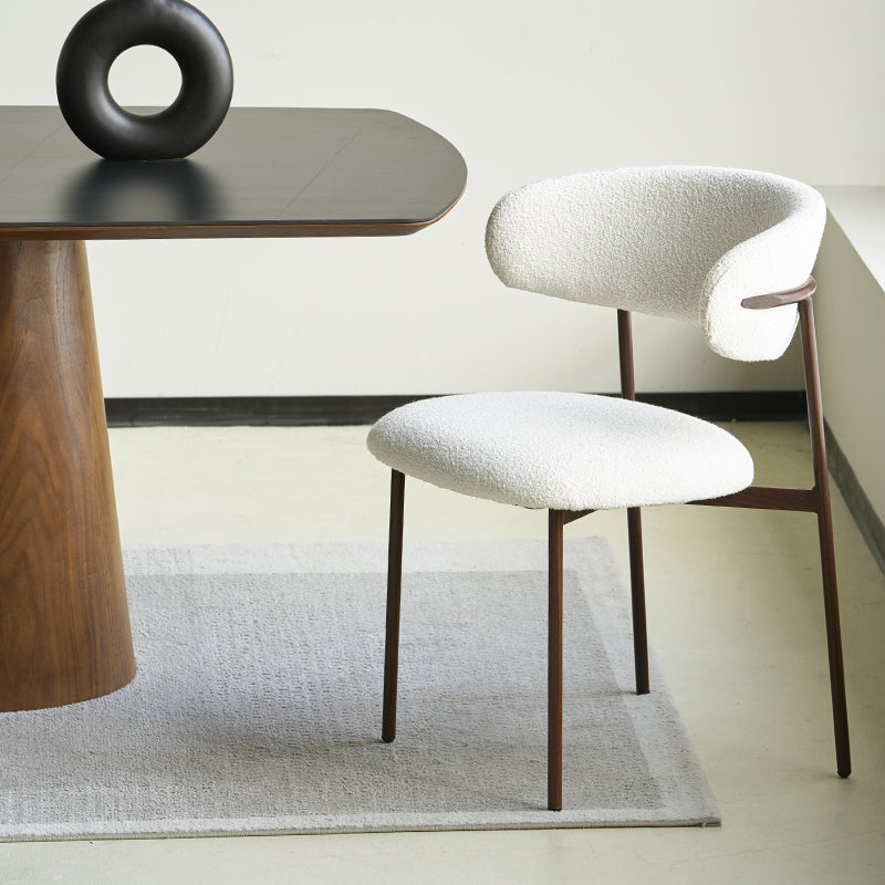 Zahra Eetkamerstoel [Set van 2] [Boucle Stof] [⌀ 1,9 cm]