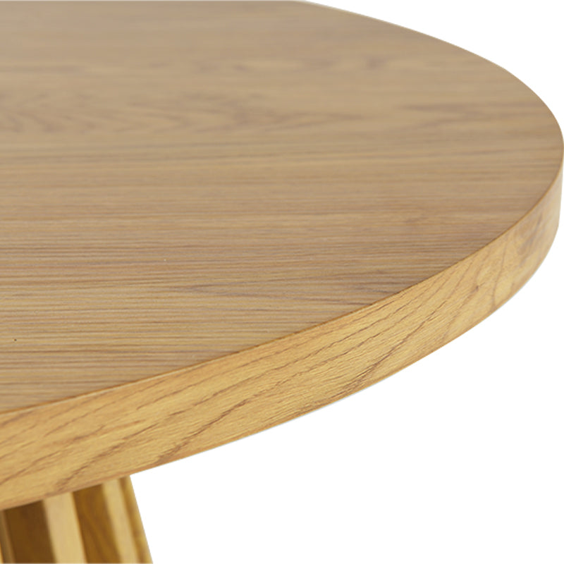 Veronica S Ronde Salontafel [Hout en Zwart] [80 cm]