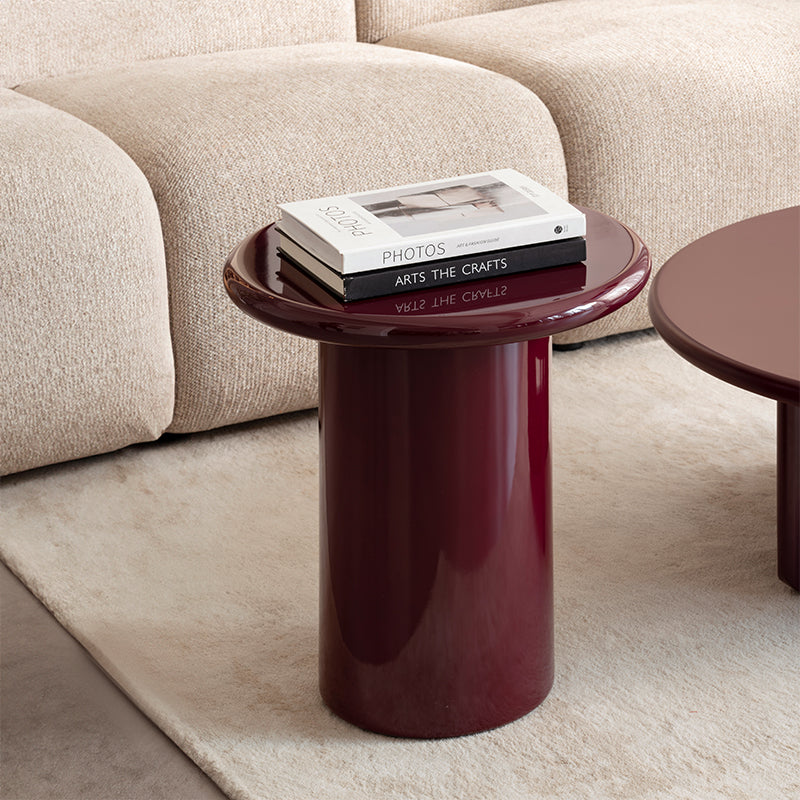 Aine Chelsea Ronde Salontafelset [Paarsrood] [Glanzend en Mat]