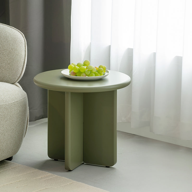 Aine Chelsea Matte Ronde Salontafelset [Groen en Beige]