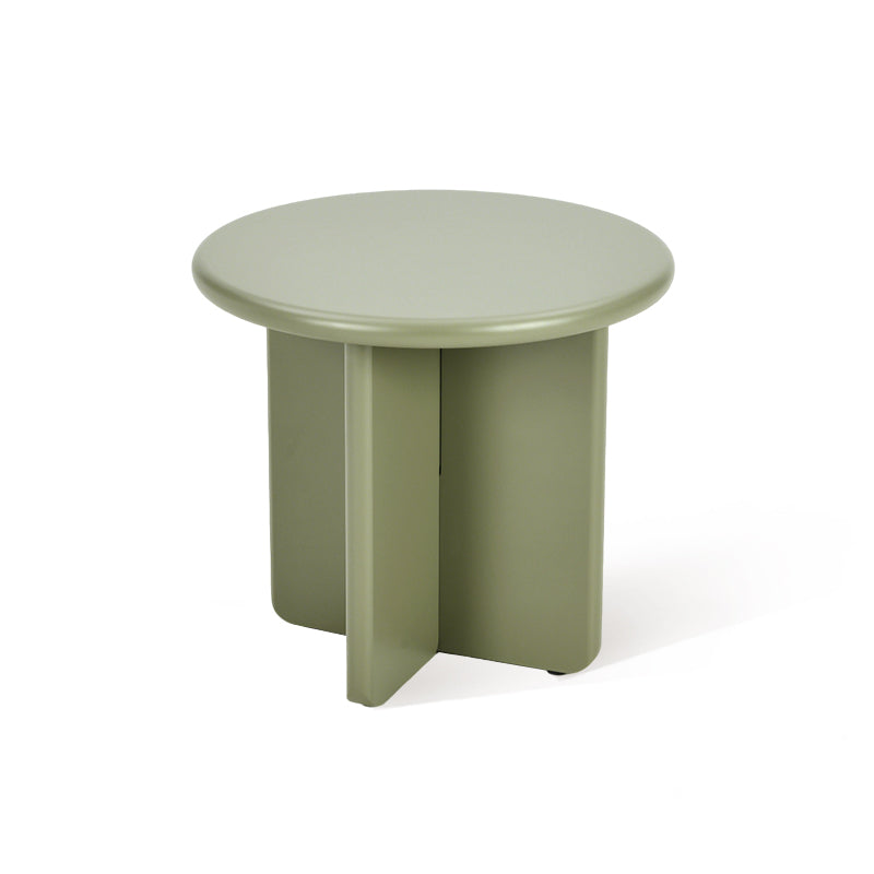 Aine Chelsea Matte Ronde Salontafelset [Groen en Beige]