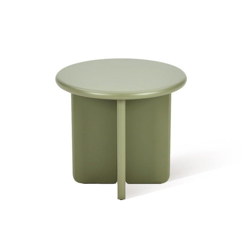 Aine Chelsea Matte Ronde Salontafelset [Groen en Beige]
