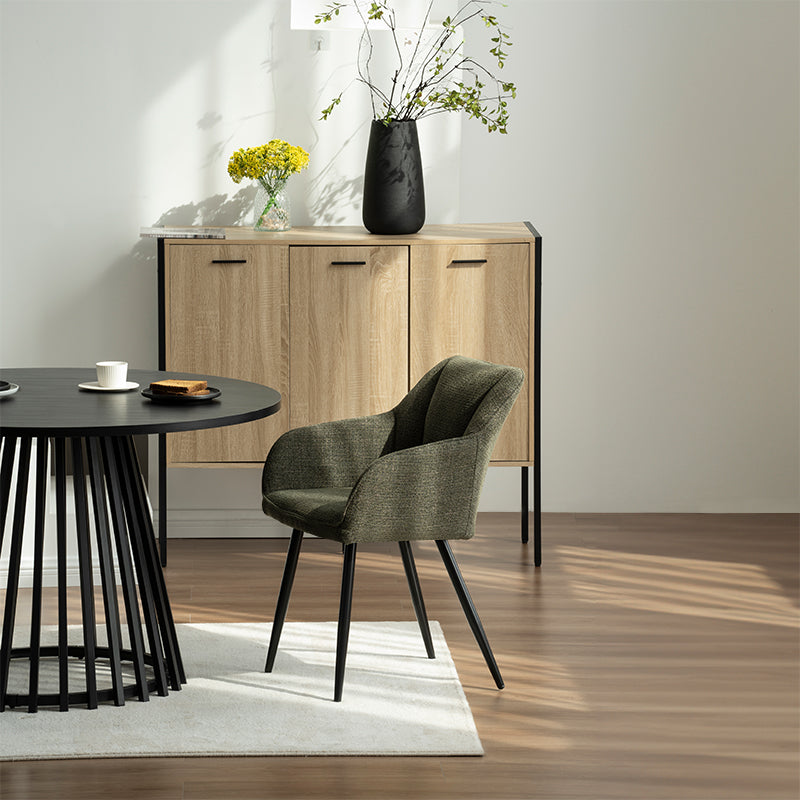 Ronde Eettafel Verónica en 4 Sienna Garden Eetkamerstoel [Eetkamerset]