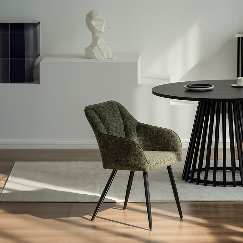 Ronde Eettafel Verónica en 4 Sienna Garden Eetkamerstoel [Eetkamerset]