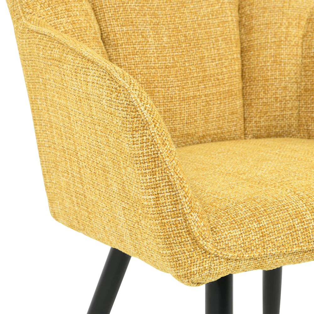 Sienna Garden Eetkamerstoel [Set van 2] [Linnen Stof]