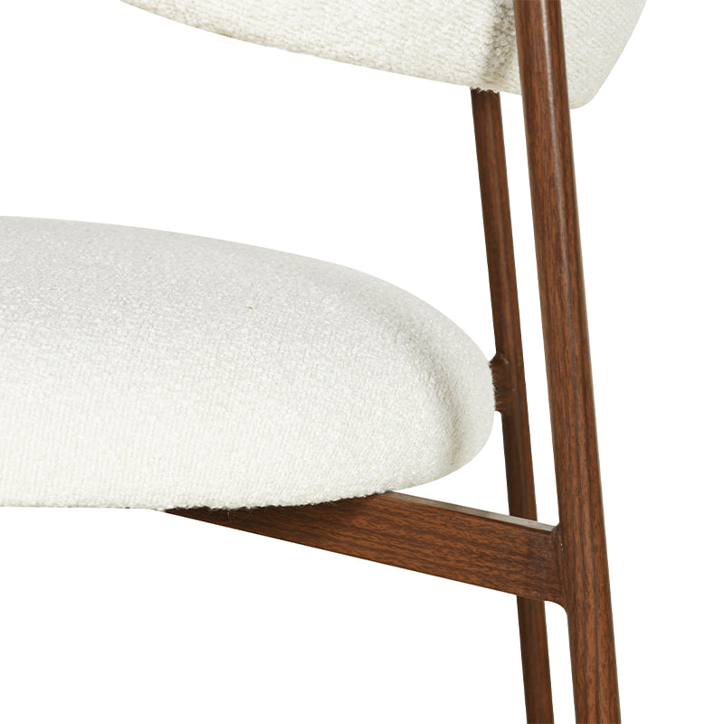 Zahra Eetkamerstoel [Set van 2] [Boucle Stof] [⌀ 1,9 cm]