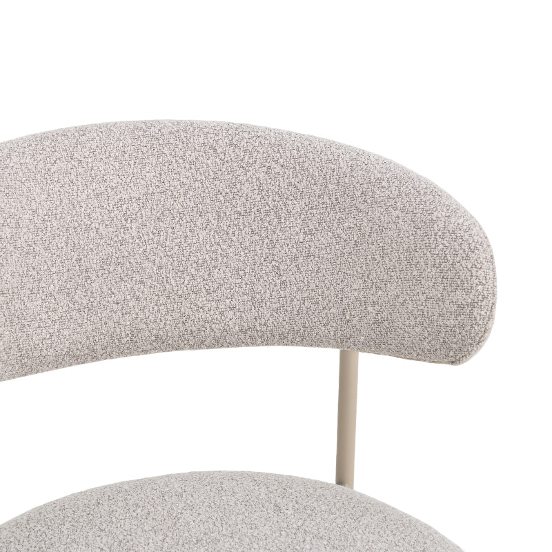 Ronde eettafel Elowen en 4 eetkamerstoelen Zahra [Eetset]