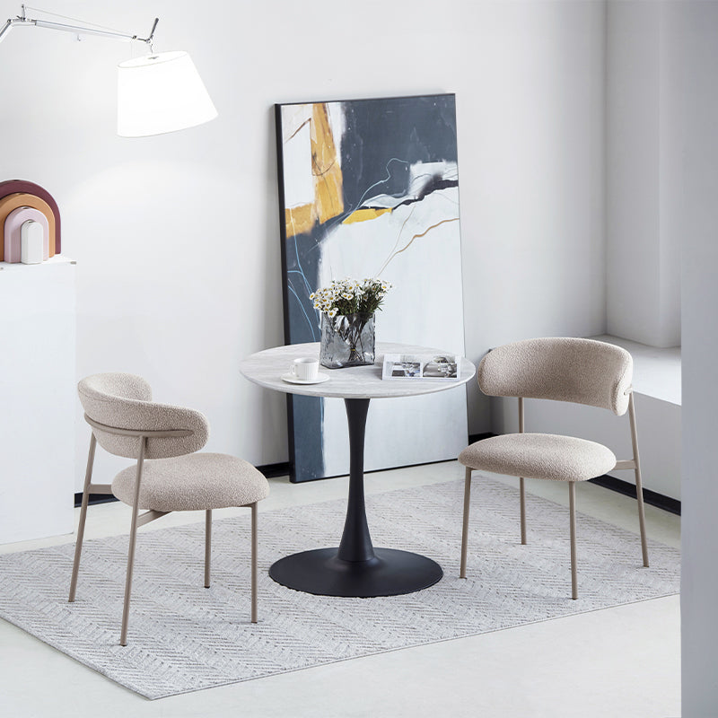 Zahra Eetkamerstoel [Set van 2] [Boucle Stof] [⌀ 1,9 cm]