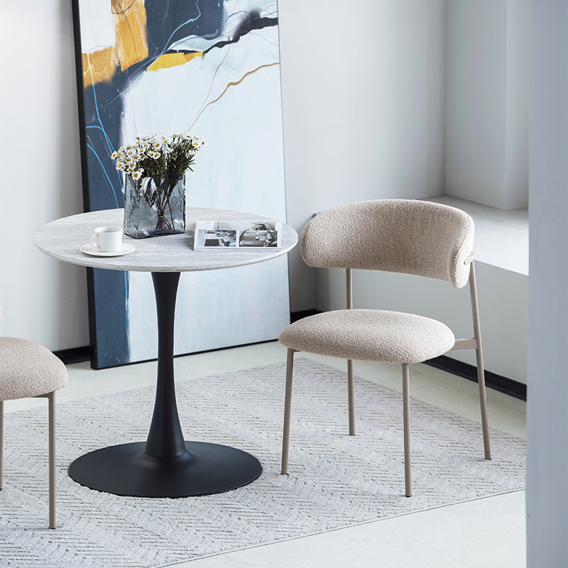 Zahra Eetkamerstoel [Set van 2] [Boucle Stof] [⌀ 1,9 cm]