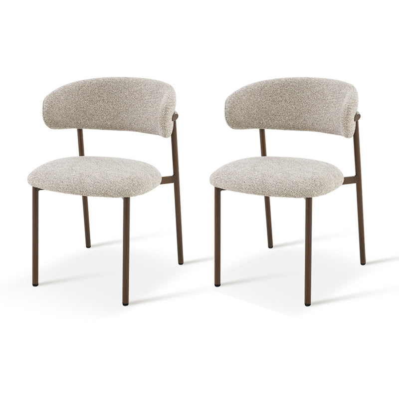 Zahra S Eetkamerstoel [Set van 2] [Linnen Stof] [⌀ 2,5 cm]